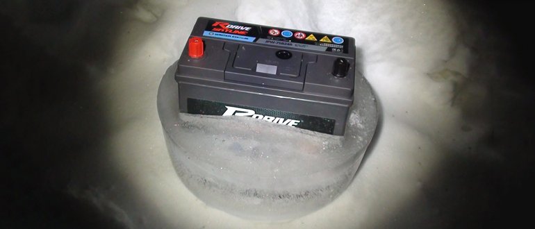 La batterie est gelée