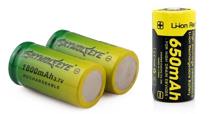 batterie li-ion 16340