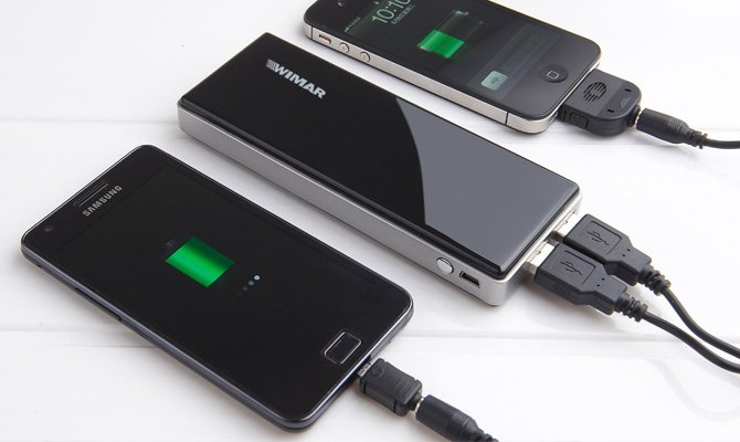 Téléphones en charge