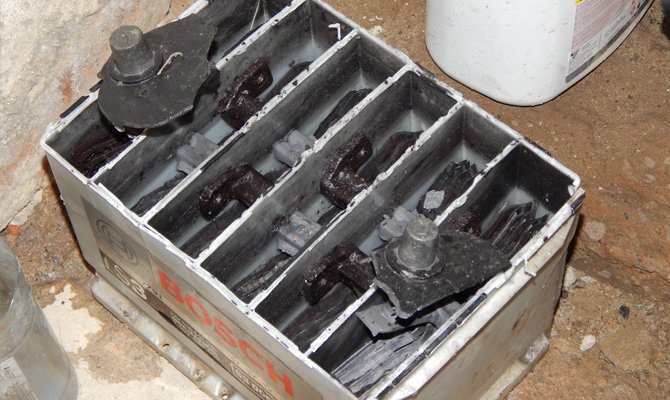 Explosion de la batterie